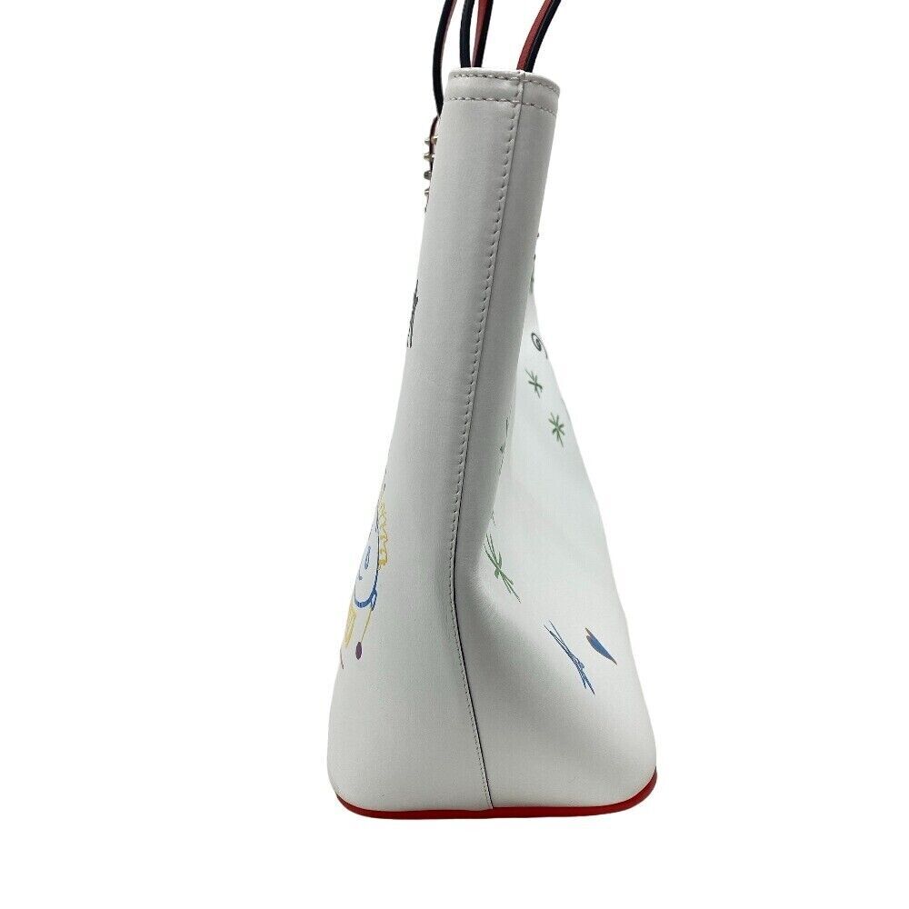 Louboutin Cabata White Cl Embossed #138751C91B - Picture 4 of 10